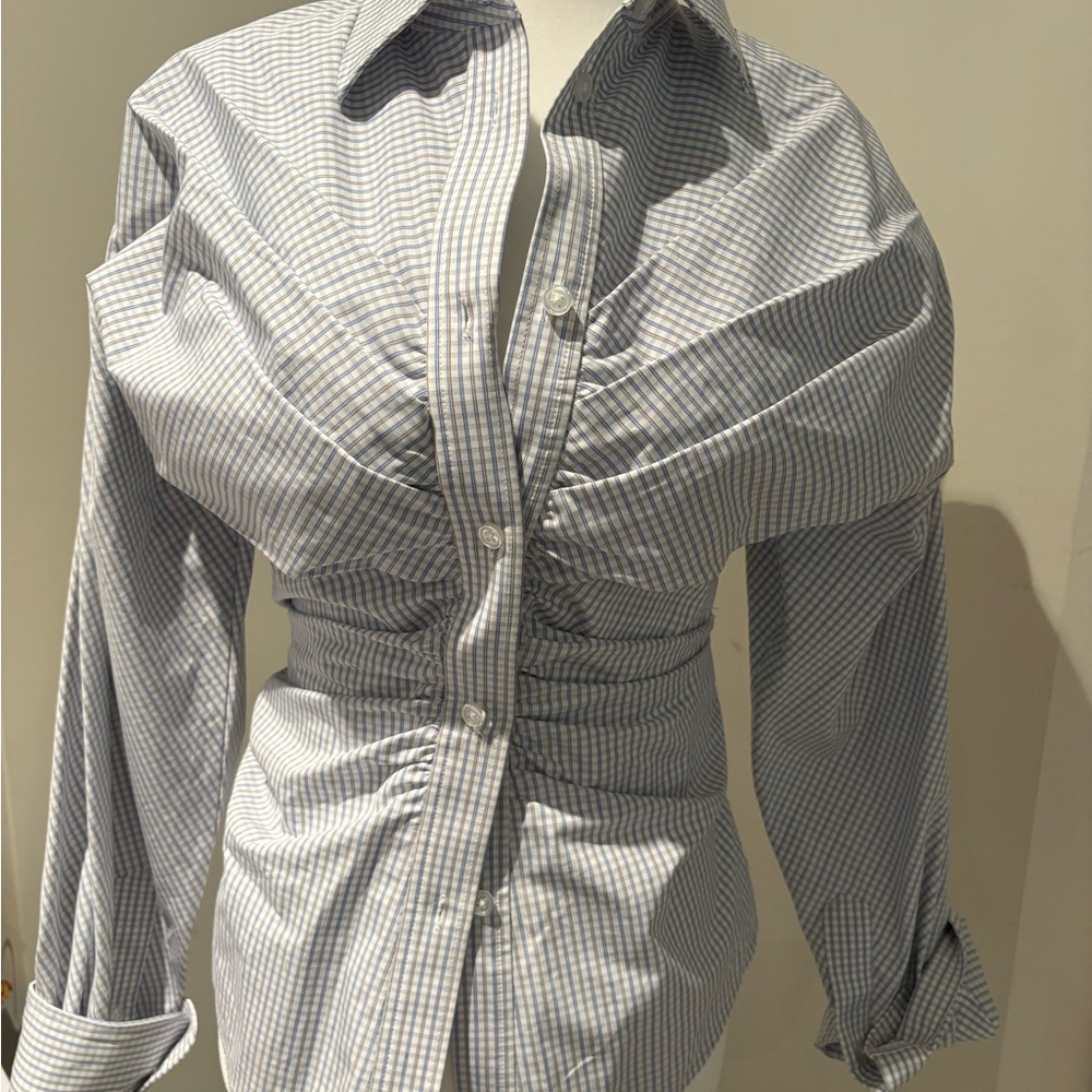 Striped Button-Up Shirt